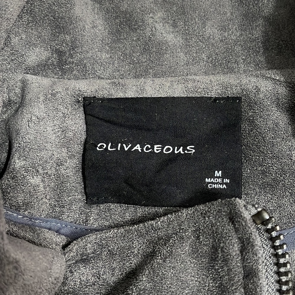 Grey suede jacket - Picture 4 of 4